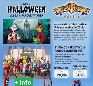 Halloween parque warner madrid - entradas parque warner ...